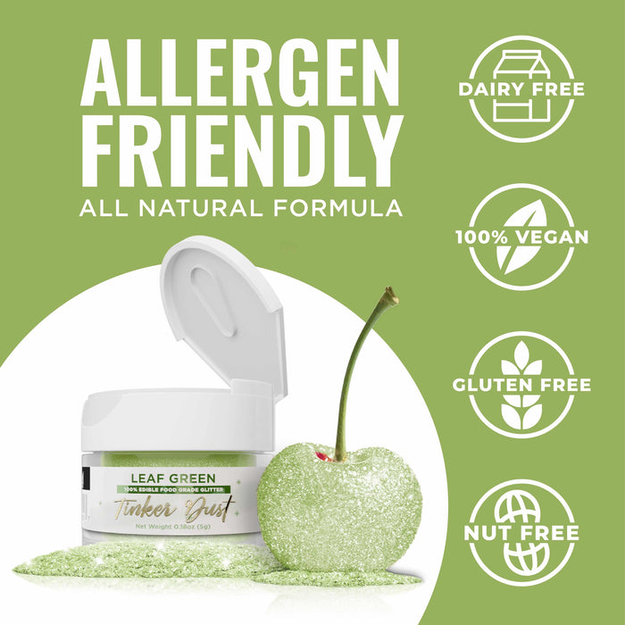Leaf Green Tinker Dust® Glitter Bulk Size-Bulk_Tinker Dust-bakell