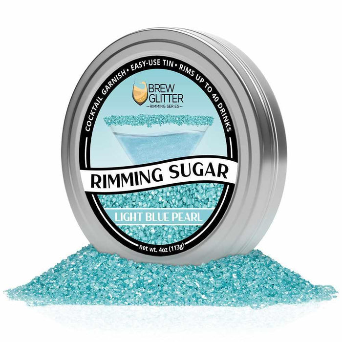 Light Blue Pearl Rimming Sugar by the case (24 units)-Wholesale_Rimming Sugar-bakell