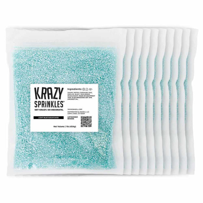 Light Blue Pearl Sugar Sand by Krazy Sprinkles®| Wholesale Sprinkles