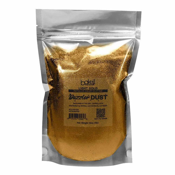 Light Gold Ultrafine Metallic Craft Glitter Dazzler Dust | Premium Polyester Non-Toxic | Bakell-B2C_Dazzler Dust-bakell