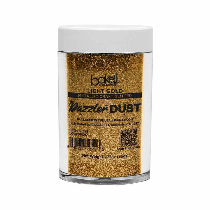 Light Gold Ultrafine Metallic Craft Glitter Dazzler Dust | Premium Polyester Non-Toxic | Bakell-B2C_Dazzler Dust-bakell