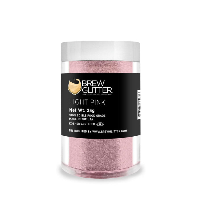 Light Pink Brew Glitter®, Bulk Size | Bakell Beverage & Beer Glitters
