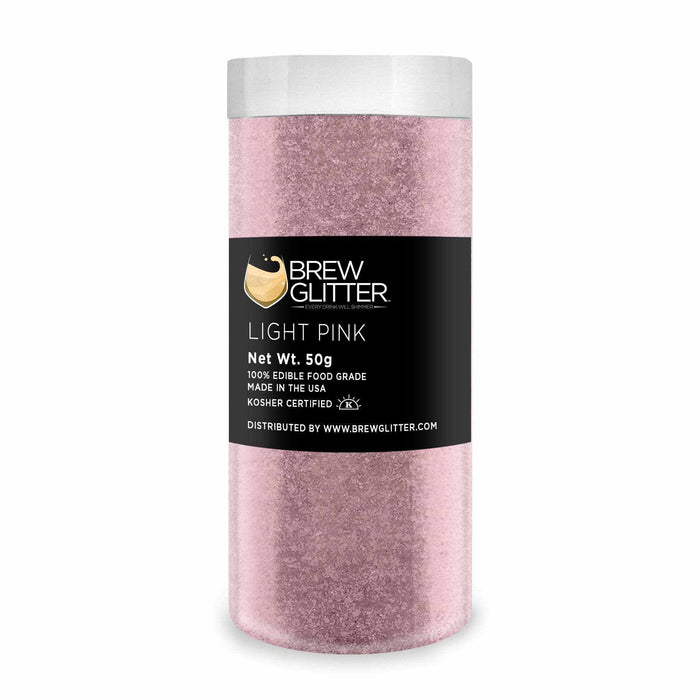 Light Pink Brew Glitter®, Bulk Size | Bakell Beverage & Beer Glitters