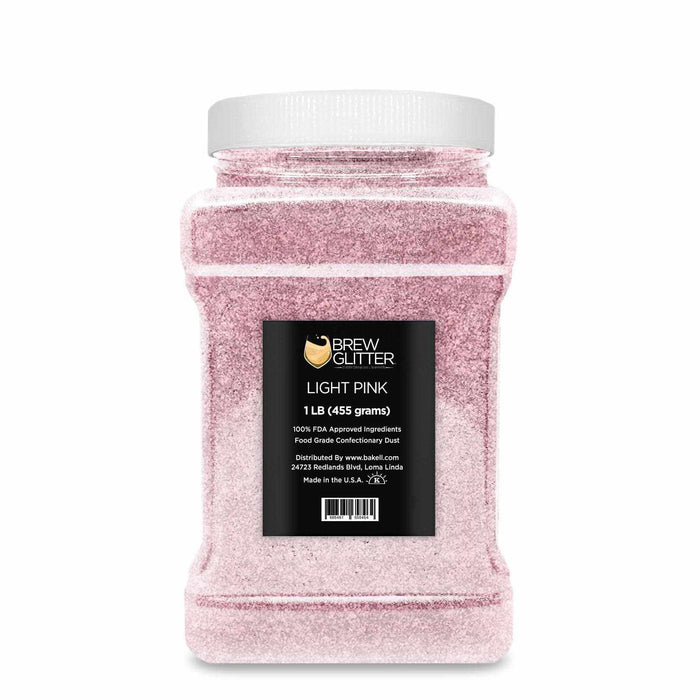 Light Pink Brew Glitter®, Bulk Size | Bakell Beverage & Beer Glitters