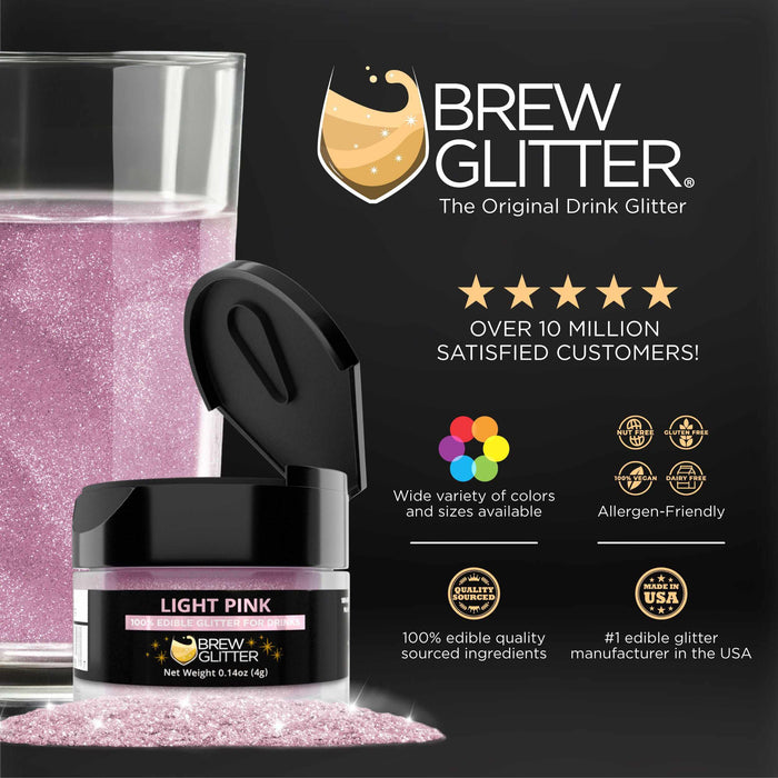 Light Pink Brew Glitter® Spray Pump Private Label-Private Label_Brew Glitter Pump-bakell