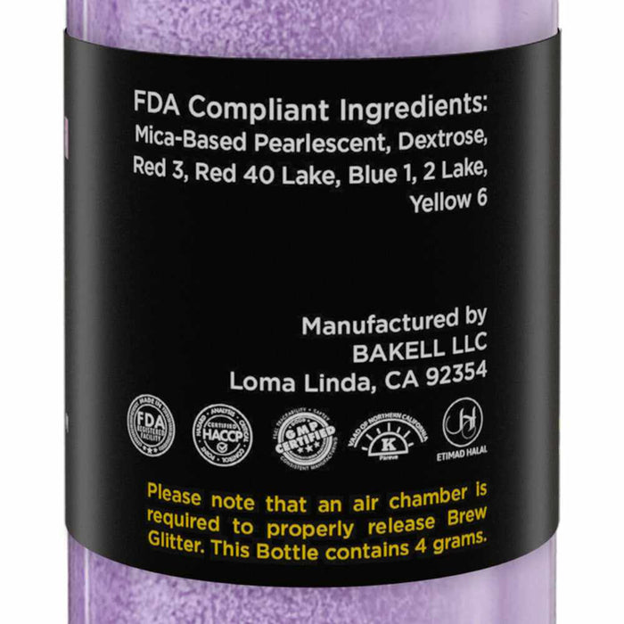 Light Purple Beverage Glitter | Mini Spray Pump-Brew Glitter_4GPump-bakell