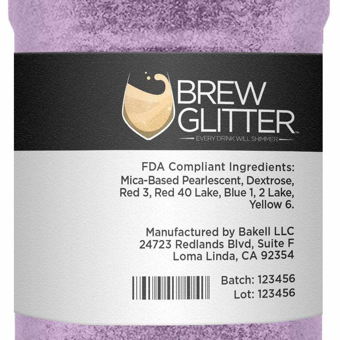 Light Purple Brew Glitter® | #1 site for beer, drinks & wine glitter!