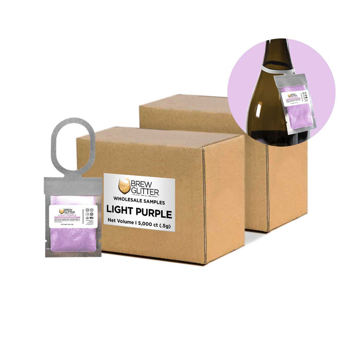 Light Purple Wholesale Brew Glitter Hang Tag Neckers | Bakell