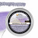 Light purple pearl cocktail rimming sugar in a 4oz tin, featuring coarse, shimmering sugar crystals for glass garnishing.