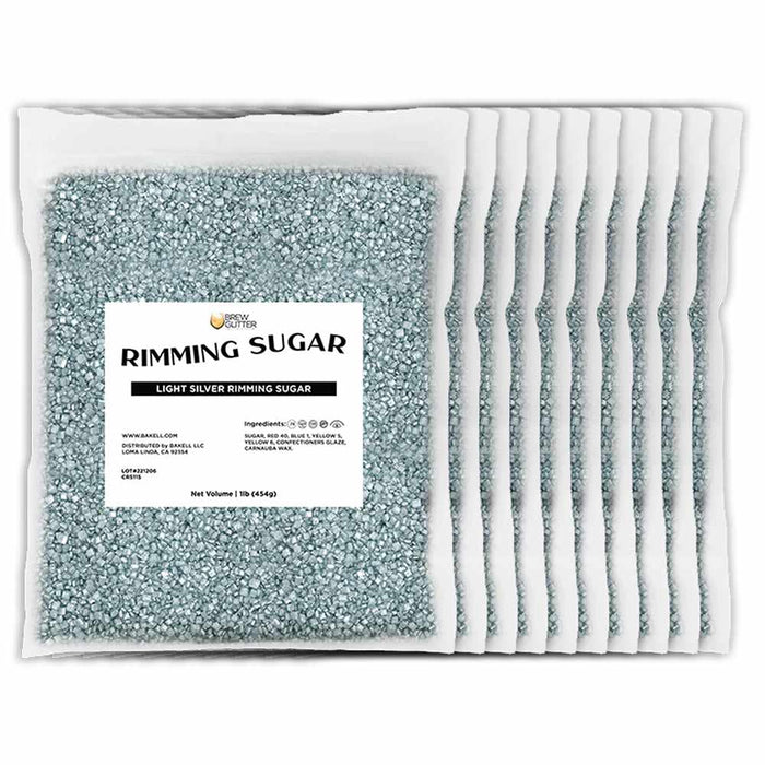 Light Silver Rimming Sugar | Bulk Sizes-Bulk_Rimming Sugar-bakell