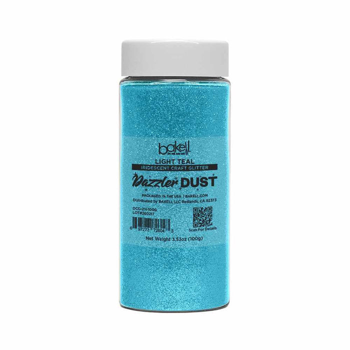 Light Teal Ultrafine Iridescent Craft Glitter Dazzler Dust | Premium Polyester Non-Toxic | Bakell-B2C_Dazzler Dust-bakell