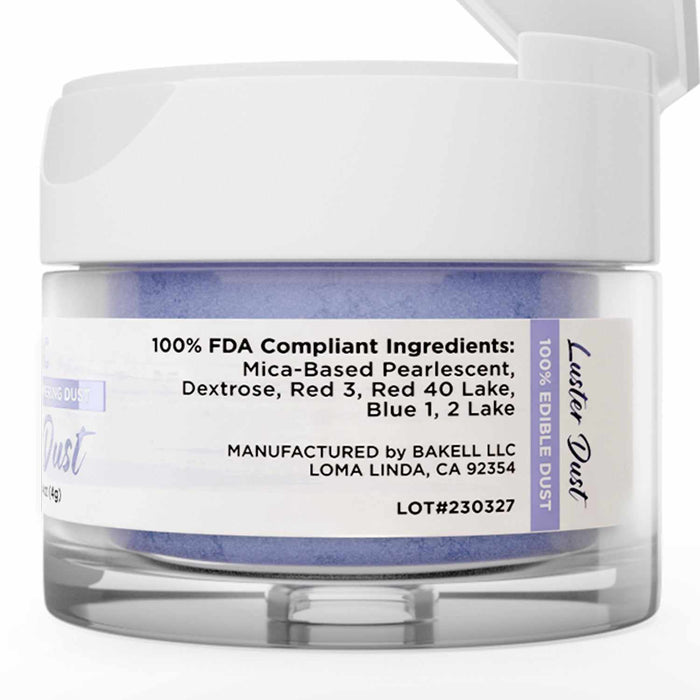 Lilac Purple Luster Dust 4 Gram Jar-Luster Dust_4G_Google Feed-bakell