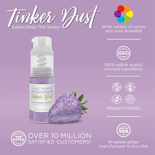 Lilac Purple Tinker Dust® Glitter | 4g Spray Pump Private Label-Private Label_Tinker Dust_Mini Pump-bakell