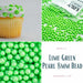 Lime Green Pearl 8mm Beads Sprinkle by Krazy Sprinkles® | Bakell