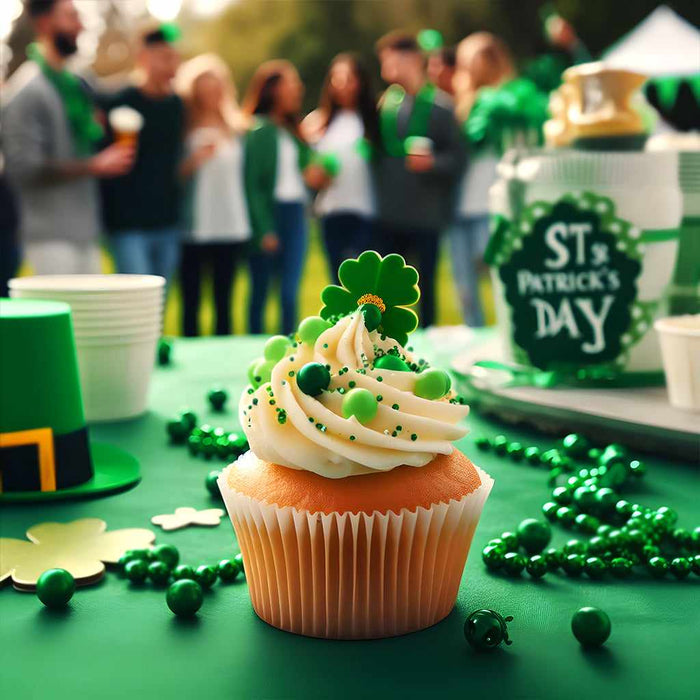 Cupcake covered in Lime Green Krazy Sprinkles