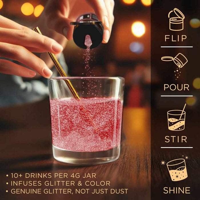 Maroon Red Beverage Glitter | Mini Spray Pump-B2C_Brew Glitter_Mini Pump-bakell