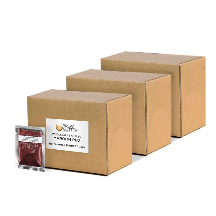 Maroon Red Brew Glitter Sample Packs Wholesale | Bakell