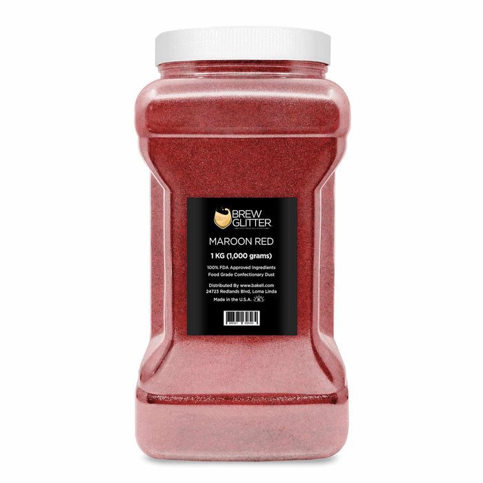 Maroon-Red Brew Glitter Edible Glitter | Cocktail Glitter from Bakell