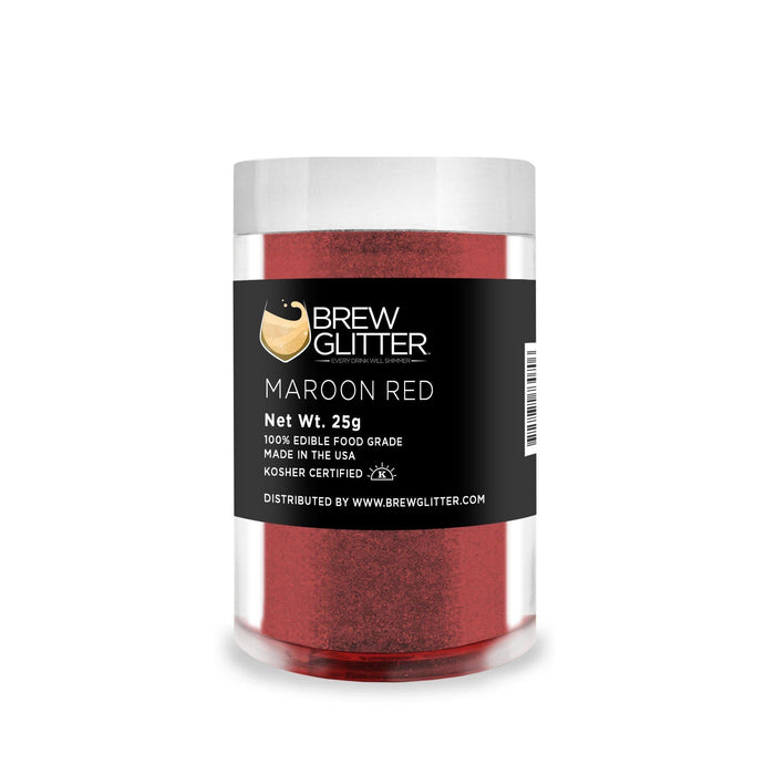 Maroon-Red Brew Glitter Edible Glitter | Cocktail Glitter from Bakell