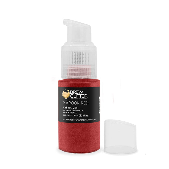 Maroon Red Edible Glitter Spray Pump | Brew Glitter | Bakell