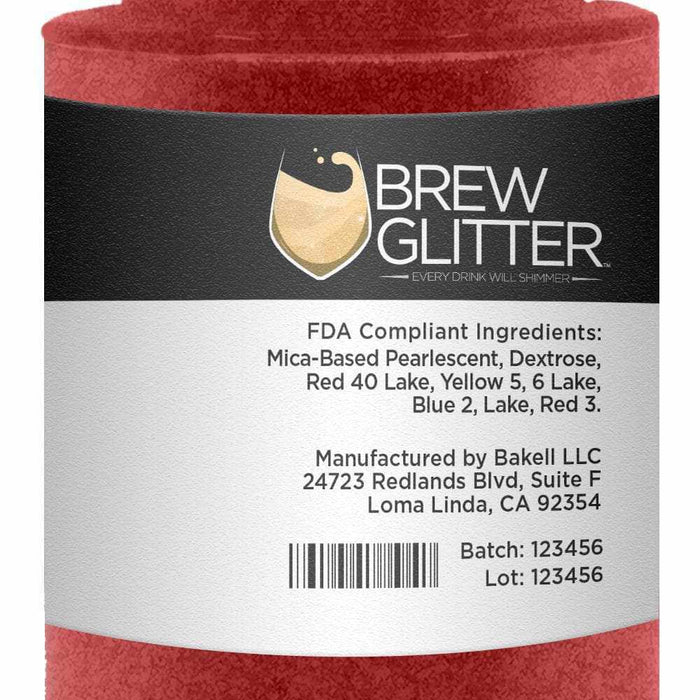 Maroon Red Edible Glitter Spray Pump | Brew Glitter | Bakell