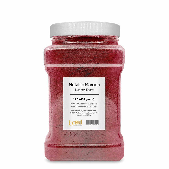Metallic Maroon Edible Luster Dust | FDA Approved | Bakell.com Glitter