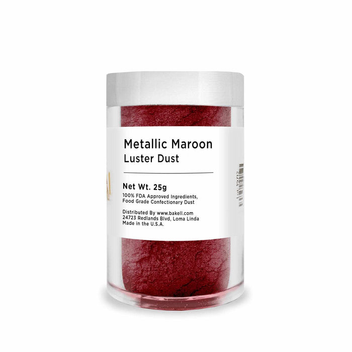 Metallic Maroon Edible Luster Dust | FDA Approved | Bakell.com Glitter