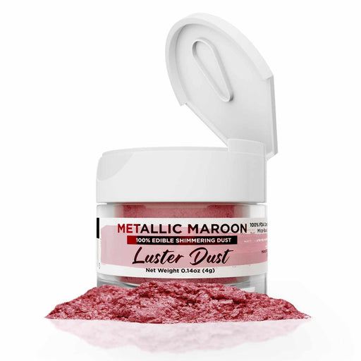 Metallic Maroon Luster Dust Edible | Bakell-Luster Dusts-bakell