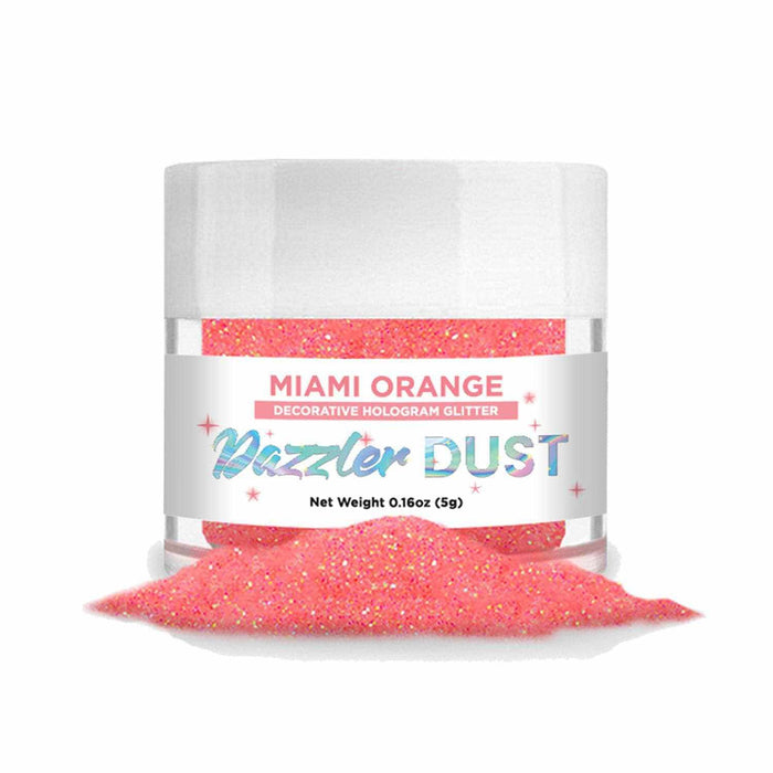 Miami Orange Electric Craft & Decorating Glitter | Dazzler Dust®-Dazzler Dust-bakell