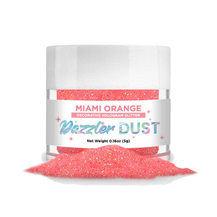 Miami Orange Electric Dazzler Dust® 5 Gram Jar-Dazzler Dust_5G_Google Feed-bakell