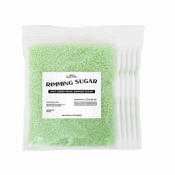 Mint Green Pearl Rimming Sugar-B2C_Rimming Sugar-bakell