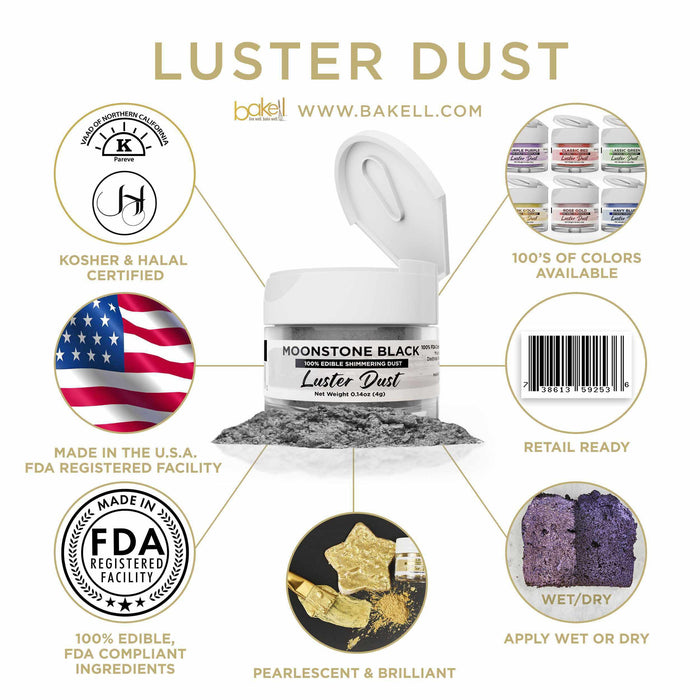 Moonstone Black Luster Dust 4 Gram Jar-Luster Dust_4G_Google Feed-bakell