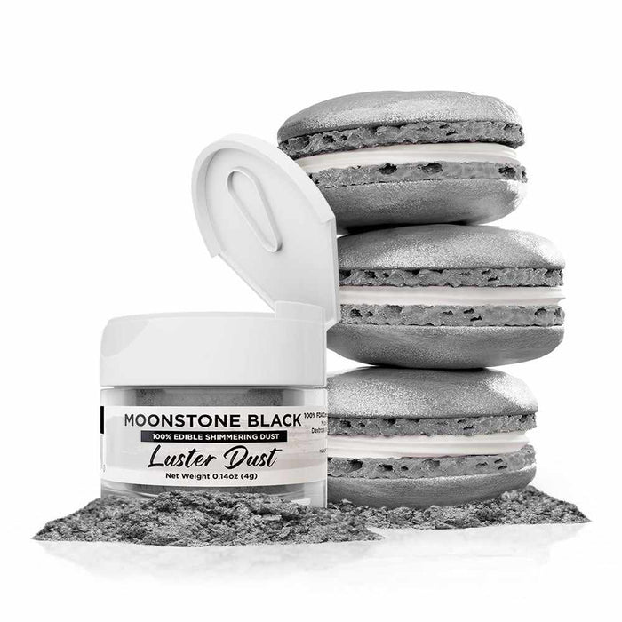 Moonstone Black Luster Dust Edible | Bakell-B2C_Luster Dust-bakell