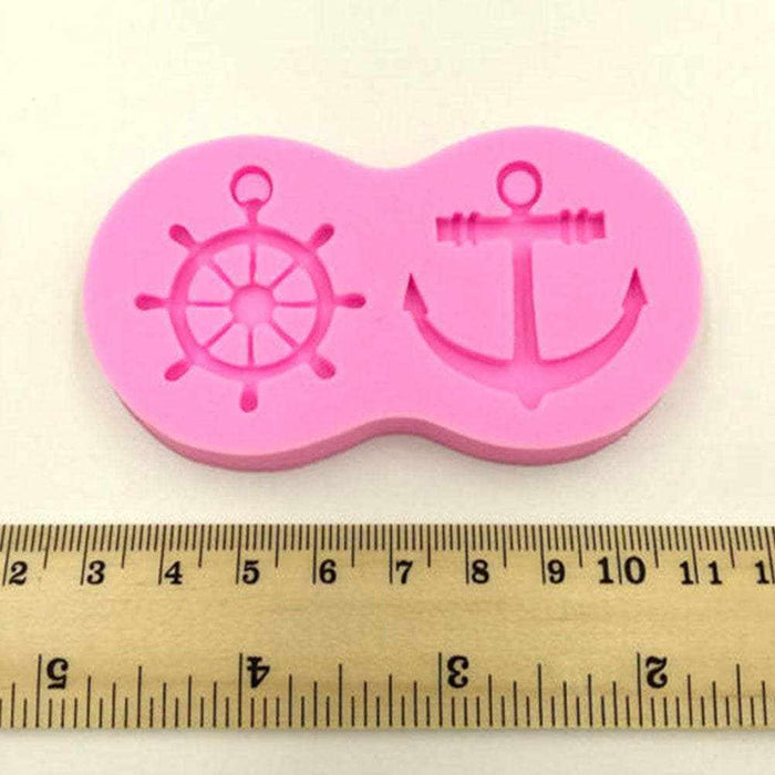Nautical, Sailing, Skipper, Anchor Themed Silicone Mold | Bakell