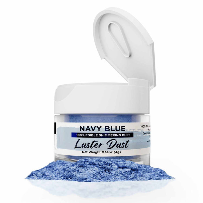 Navy Blue Luster Dust Edible | Bakell-Luster Dusts-bakell