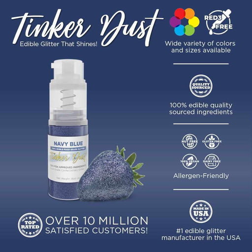 Navy Blue Tinker Dust® Glitter | 4g Spray Pump Wholesale-Wholesale_Tinker Dust_Mini Pumps-bakell