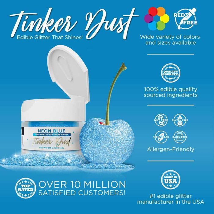Neon Blue Tinker Dust® Glitter-Bulk_Tinker Dust-bakell