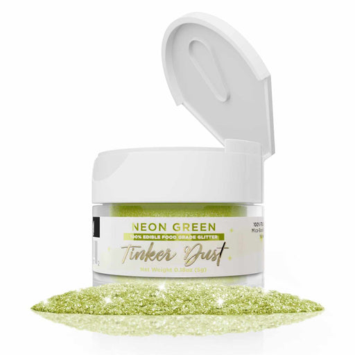 Neon Green Edible Glitter | Tinker Dust® 5 Grams-Tinker Dust_5G_Google Feed-bakell