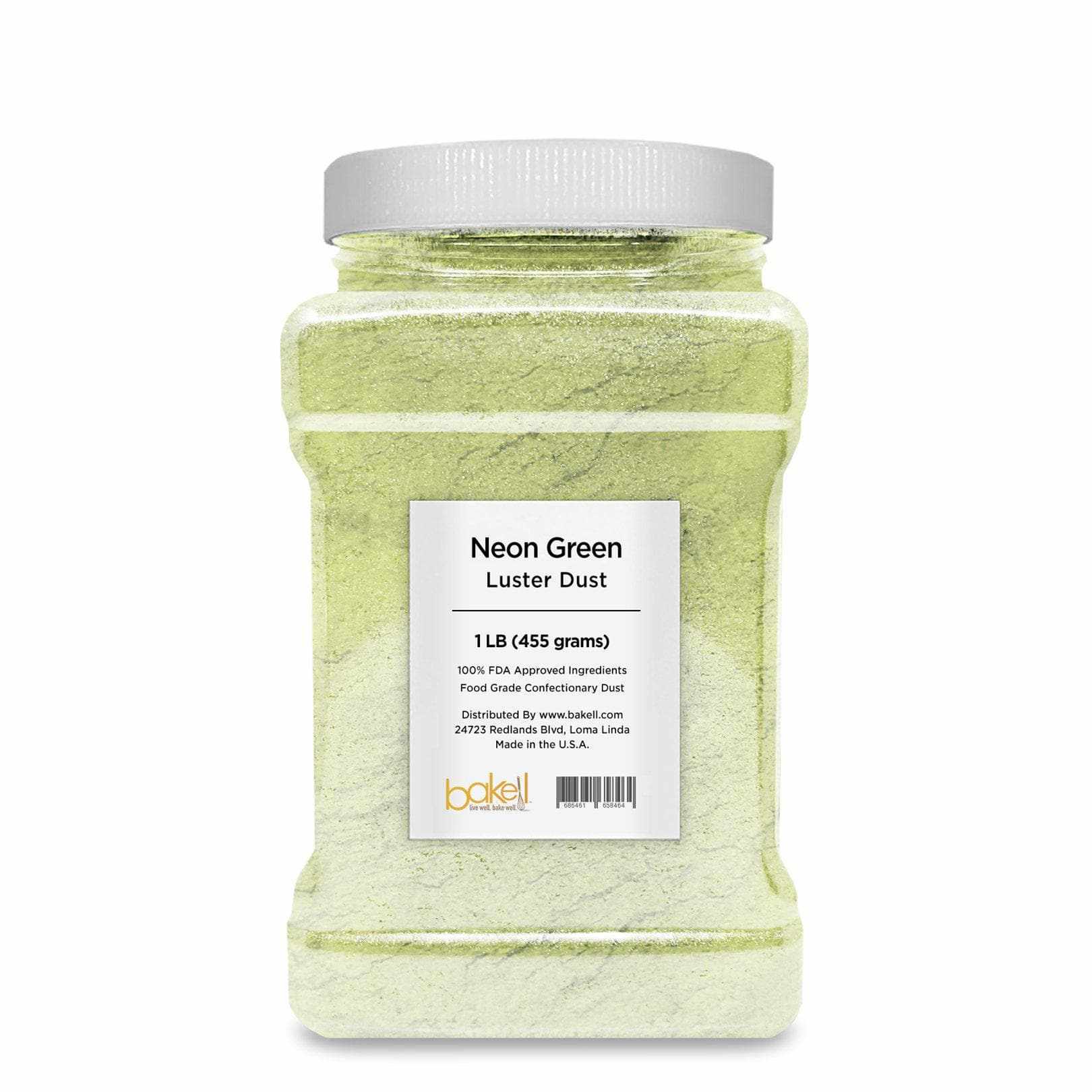 Neon Green Edible 4g Luster Dust | Bakell