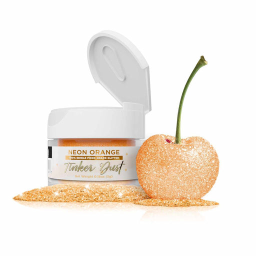 Neon Orange Edible Glitter | Tinker Dust® 5 Grams-Tinker Dust_5G_Google Feed-bakell
