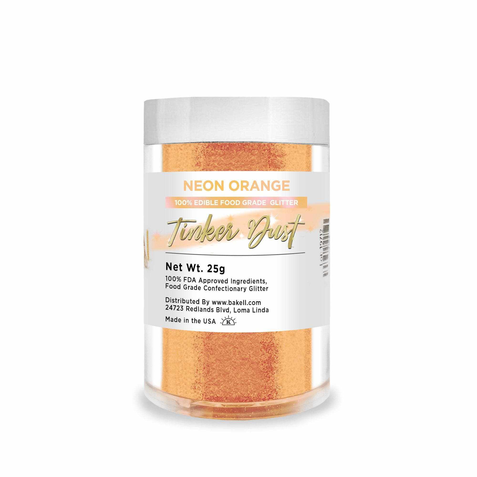 Shop Neon Orange Edible Glitter Tinker Dust | Save From 24% | Bakell