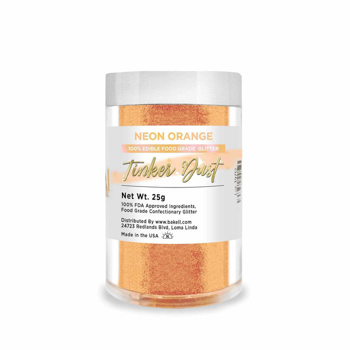 Shop Neon Orange Edible Glitter Tinker Dust | Save From 24% | Bakell