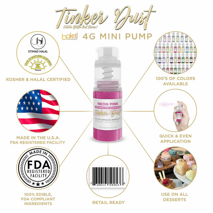 Buy Neon Pink Tinker Dust® Spray 4g Pump | On Sale | Bakell