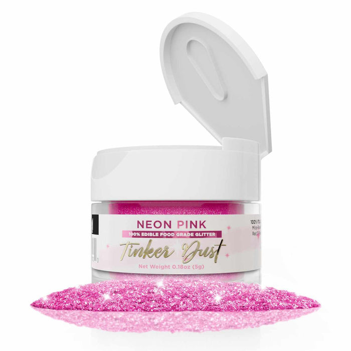 Neon Pink Edible Glitter | Tinker Dust® 5 Grams-Tinker Dust_5G_Google Feed-bakell