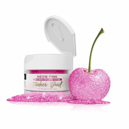 Neon Pink Edible Glitter | Tinker Dust®-Tinker Dust-bakell