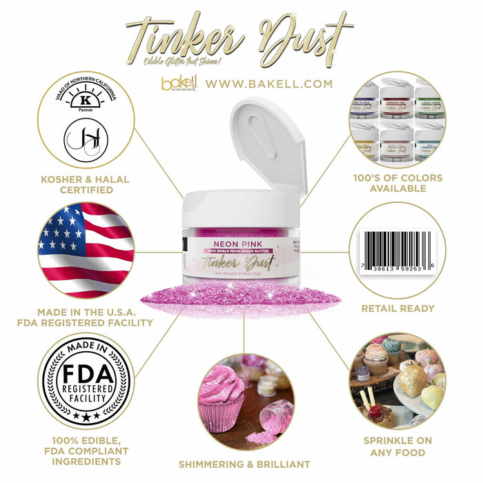 Neon Pink Tinker Dust® Glitter Wholesale-Wholesale_Case_Tinker Dust-bakell