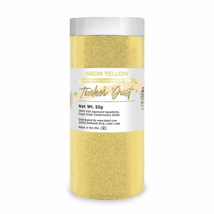 Shop Neon Yellow Edible Glitter Tinker Dust | Save From 24% | Bakell