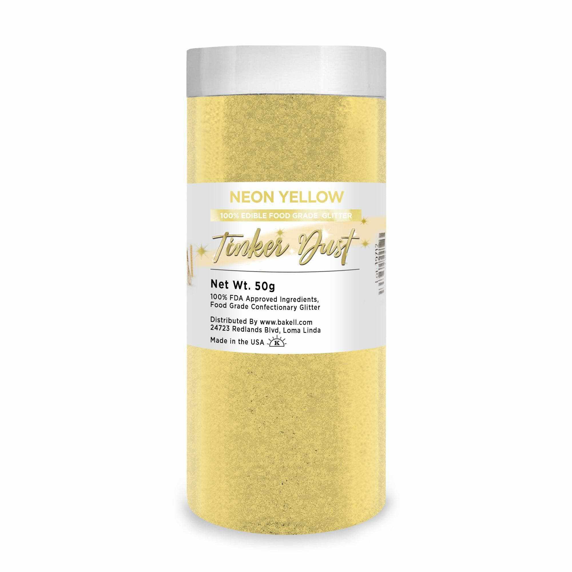 Shop Neon Yellow Edible Glitter Tinker Dust | Save From 24% | Bakell