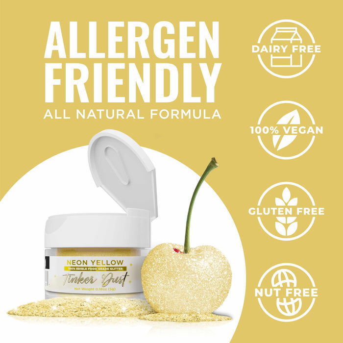 Neon Yellow Tinker Dust® Glitter Bulk Size-Bulk_Tinker Dust-bakell
