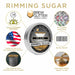 product infographic of rimming sugar